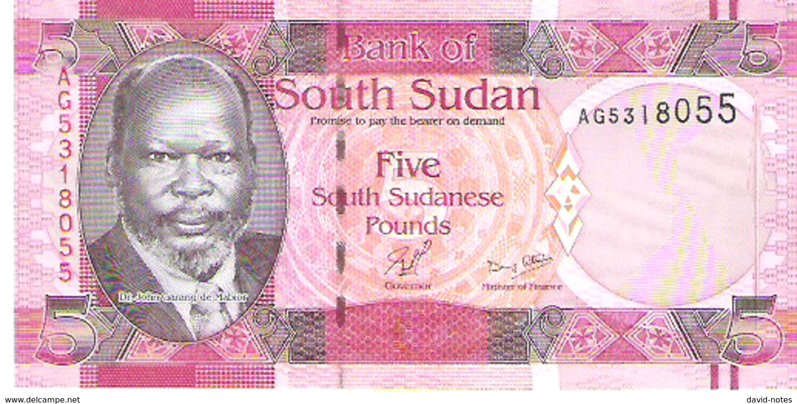 South Sudan - Pick 6 - 5 Pounds 2011 - Unc - Sudan Del Sud