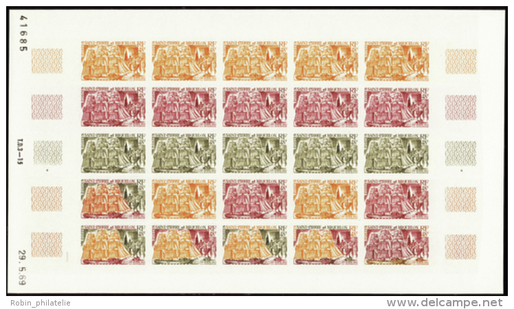 N° 395 /397 Bâteau 3 Feuilles De 25 Timbres Qualité: ** Cote: 3750&nbsp; &euro; - Otros & Sin Clasificación