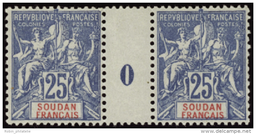 N° 18 25c Bleu Millésime 0 Qualité: ** Cote: 435&nbsp; &euro; - Otros & Sin Clasificación