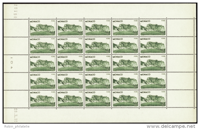 N° 184 10f Stade Feuille De 25 Timbres Qualité: ** Cote: 5425&nbsp; &euro; - Andere & Zonder Classificatie