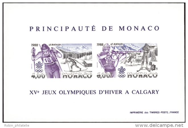 N° 40 A Jeux Olympiques D'hiver à Calgary Bloc Non Dentelé Qualité: ** Cote: 310&nbsp; &euro; - Other & Unclassified