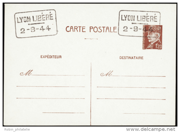 N° 0 Lyon Entier Postal 1f20 Pétain Qualité:  Cote: 250&nbsp; &euro; - Otros & Sin Clasificación