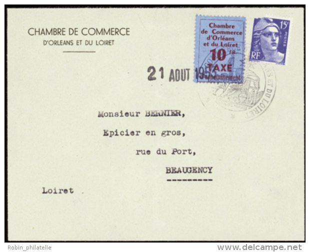 N° 2 10f Rouge-bun Sur Bleu Sur Lettre Qualité: OBL Cote: 305&nbsp; &euro; - Other & Unclassified