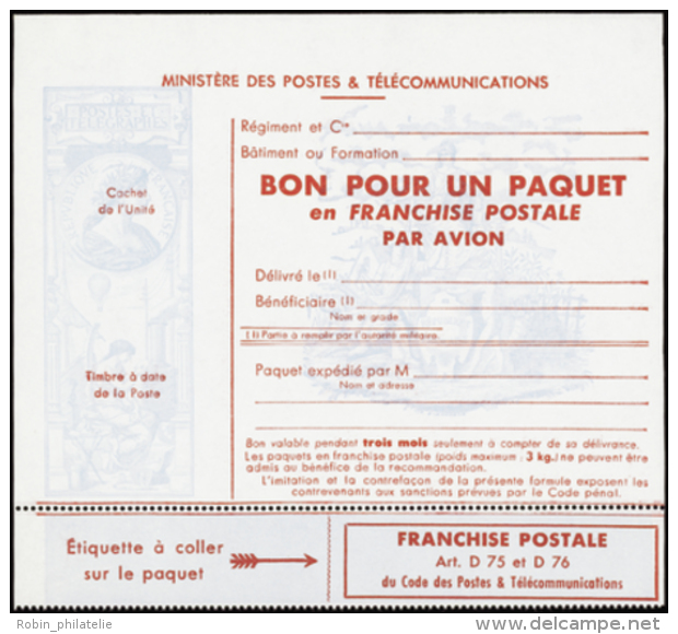 N° 16 Franchise Postale Rouge Sur Bleu (cote Maury) Qualité: ** Cote: 1000&nbsp; &euro; - Otros & Sin Clasificación