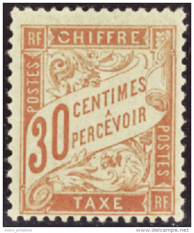 N° 34 30c Rouge-orange (*très Propre) Qualité: * Cote: 900&nbsp; &euro; - Otros & Sin Clasificación