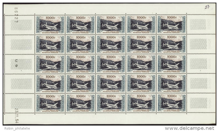 N° 33 1000f Provence Feuille De 25 Timbres CD 23-11-54 Qualité: ** Cote: 3375&nbsp; &euro; - Other & Unclassified