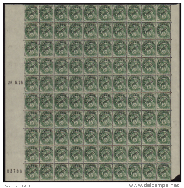 N° 41 5c Blanc Feuille  De 100 Timbres Pour Roulette (séparation Sur 3 Timbres En Bas) Qualité: ** Cot - Otros & Sin Clasificación