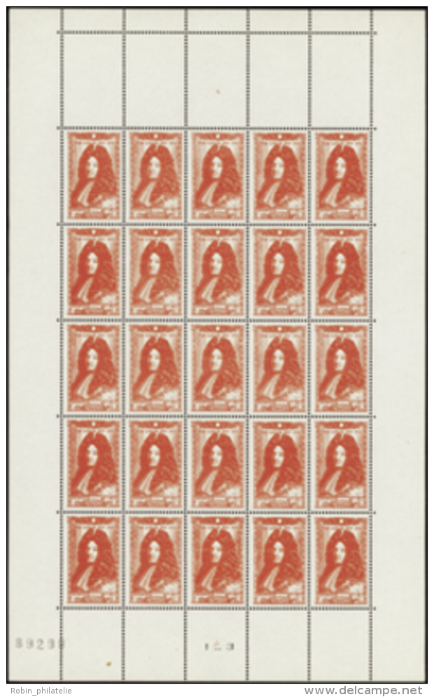 N° 612 /617 Célébrités 6 Valeurs En Feuilles De 25 Timbres Qualité: ** Cote: 300&nbsp; & - Otros & Sin Clasificación