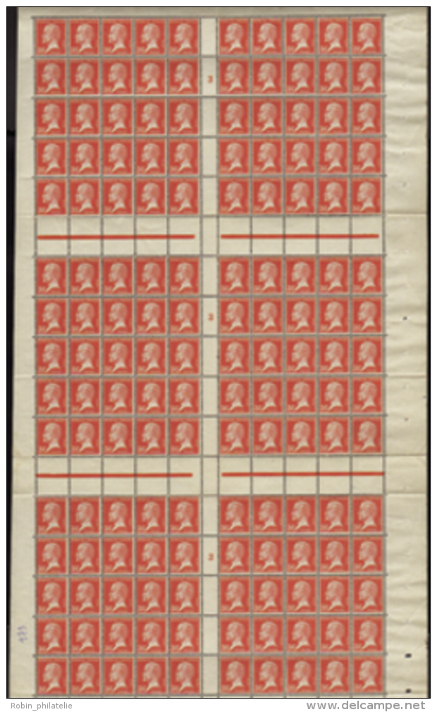 N° 173 30c Pasteur Feuille De 150 Timbres (froissures Sur 7ex) Qualité: ** Cote: 255&nbsp; &euro; - Other & Unclassified