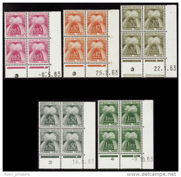 N° 90 /94 Nouveaux Francs 5 Valeurs 1963 Qualité: ** Cote: 552&nbsp; &euro; - Other & Unclassified