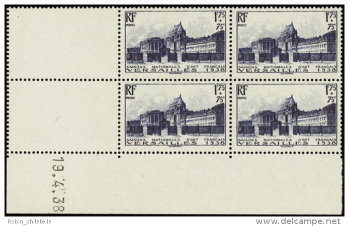 N° 379 Château De Versailles 19-4-38 Qualité: ** Cote: 220&nbsp; &euro; - Otros & Sin Clasificación