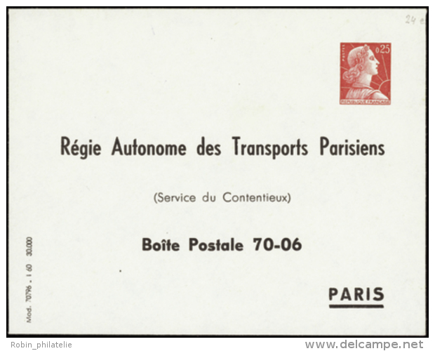 N° 1011 B E1 (G1u) 0,25 M. De Muller RATP Qualité:  Cote: 45&nbsp; &euro; - Otros & Sin Clasificación