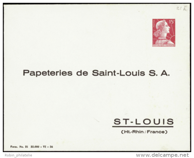 N° 1011 B5j 15f M. De Muller "Papeteries De Saint-Louis" Qualité:  Cote: 60&nbsp; &euro; - Otros & Sin Clasificación