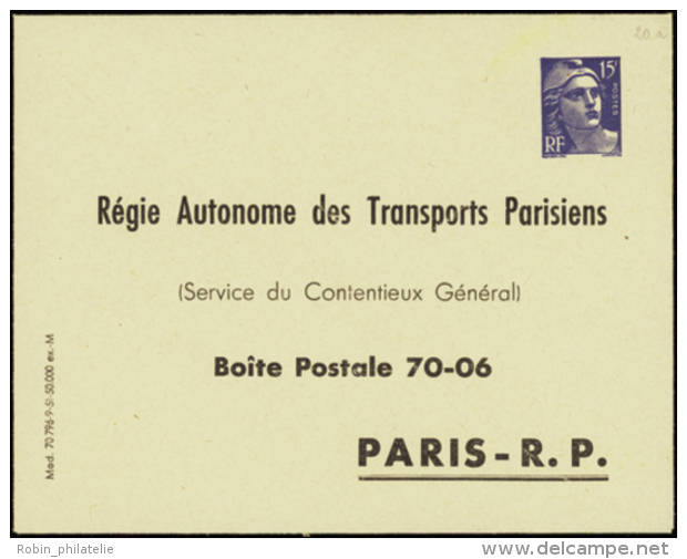 N° 886 E1 (N2f) 15f M. De Gandon RATP 1951 Qualité:  Cote: 300&nbsp; &euro; - Otros & Sin Clasificación