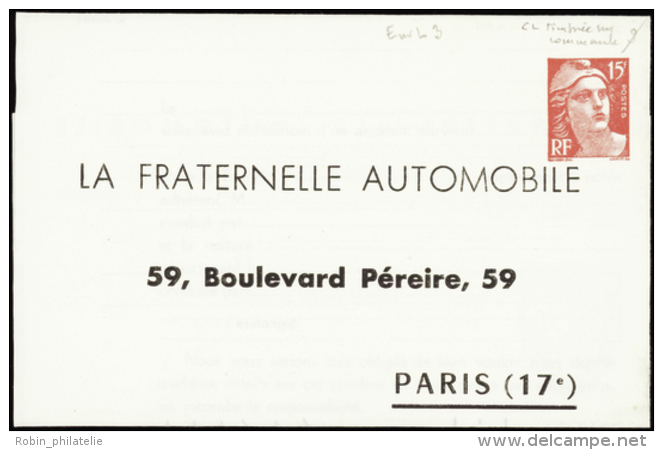 N° 813 M4  15f M. De Gandon "la Fraternelle Automobile" Qualité:  Cote: 600&nbsp; &euro; - Otros & Sin Clasificación