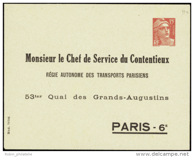 N° 813 M3b 15f Gandon "M.le Chef De Service Du Contentieux" Qualité:  Cote: 225&nbsp; &euro; - Otros & Sin Clasificación