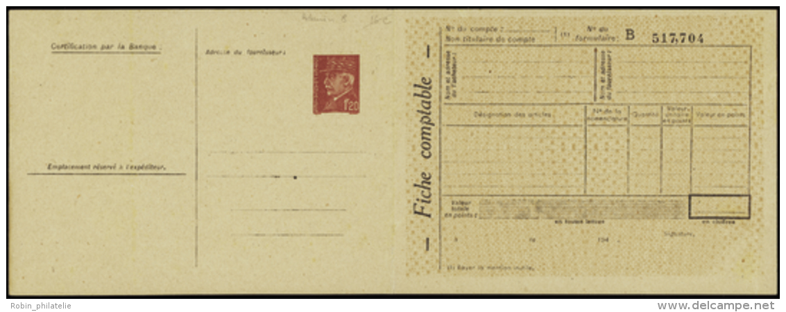 N° 515 D9d 1f20 Pétain Carte Postale De Service Sans Maximum Qualité:  Cote: 750&nbsp; &euro; - Otros & Sin Clasificación