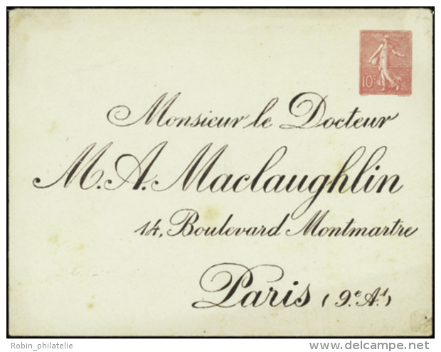 N° 129 A17g 10c Semeuse "M.A. Maclaughlin" (rousseurs) Qualité:  Cote: 600&nbsp; &euro; - Otros & Sin Clasificación