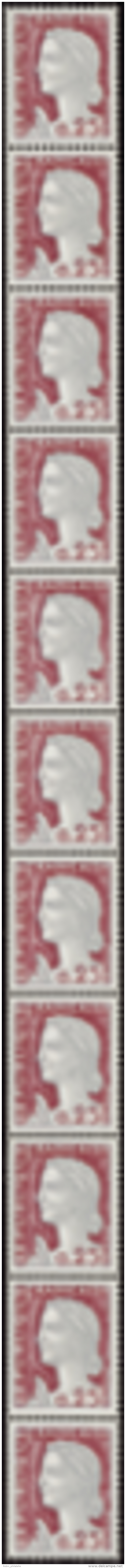 N° 52 0,25 M. De Decaris Bande Verticale De 11 Timbres Qualité: ** Cote: 65&nbsp; &euro; - Other & Unclassified