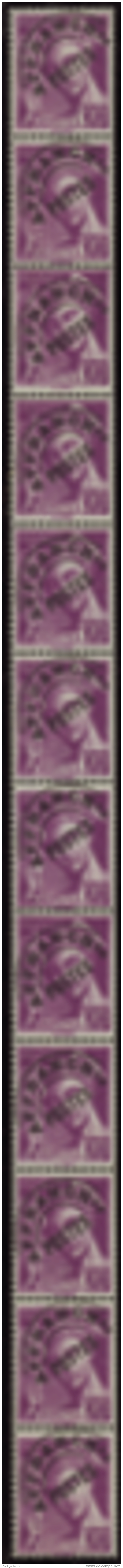 N° 49 20c Mercure Préoblitéré Bande Verticale De 12timbres Qualité: ** Cote: 1500&nbsp; - Otros & Sin Clasificación