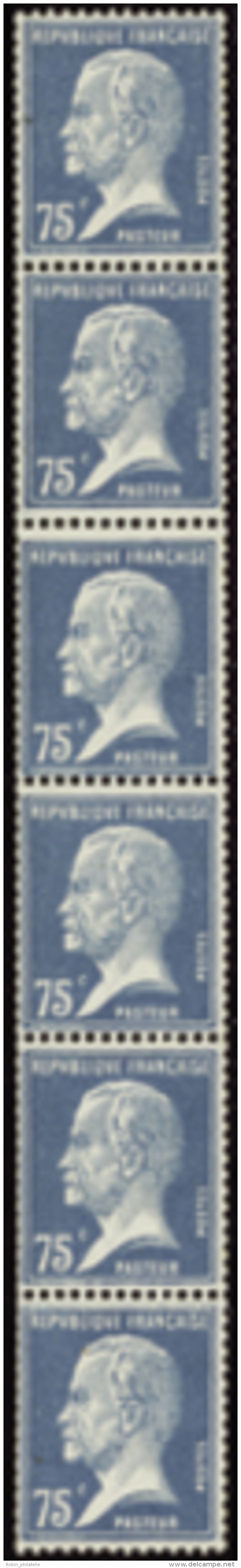 N° 15 75c Pasteur Bande Verticale De 6 Timbres Qualité: ** Cote: 2450&nbsp; &euro; - Otros & Sin Clasificación