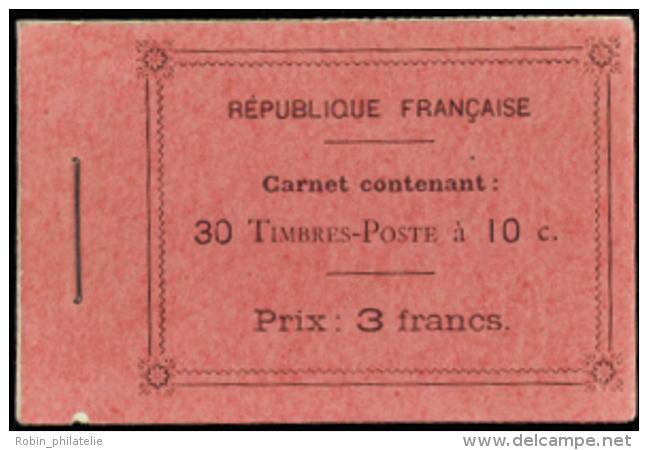 N° 138 C8  10c Semeuse Type II Carnet De 30 Timbres Qualité: ** Cote: 2700&nbsp; &euro; - Otros & Sin Clasificación