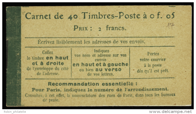 N° 137 C9  5c Semeuse Vert 40 Timbres Qualité: ** Cote: 370&nbsp; &euro; - Other & Unclassified