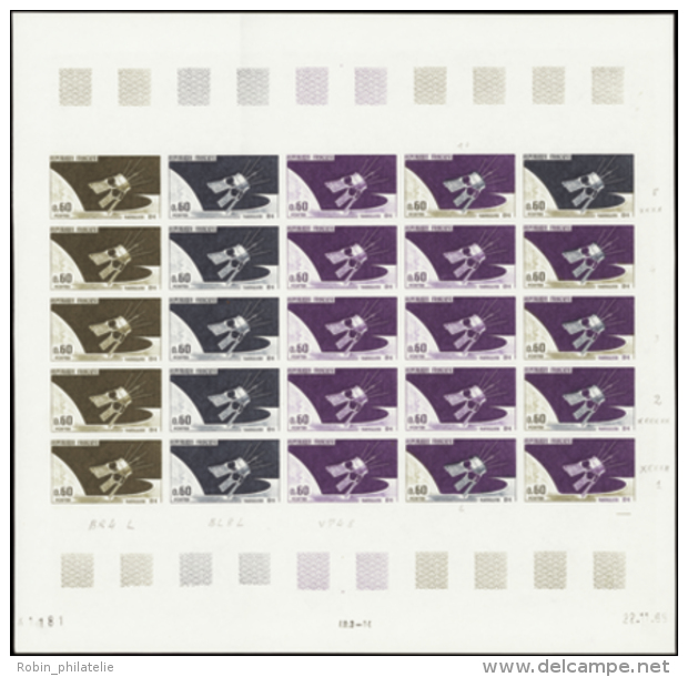 N° 1476 Satellite D1 Feuille De 25 Timbres Qualité: ** Cote: 2350&nbsp; &euro; - Otros & Sin Clasificación