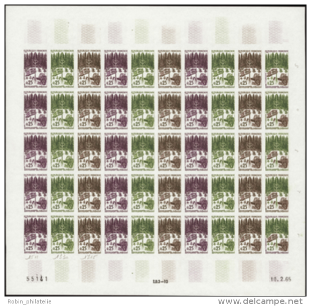 N° 1460 Millionième Hectare Reboisé Feuille De 50 Timbres Qualité: ** Cote: 1875&nbsp; &euro; - Otros & Sin Clasificación