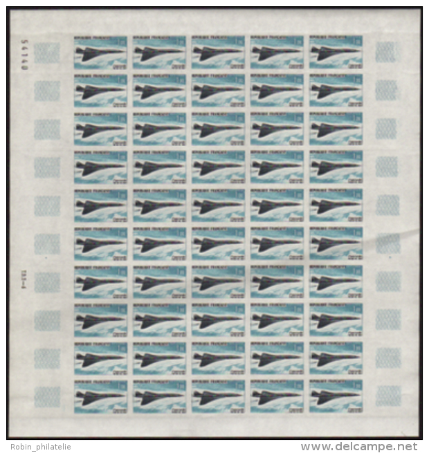 N° 43 1,00 Concorde Feuille De 50 Timbres Qualité: ** Cote: 10000&nbsp; &euro; - Otros & Sin Clasificación