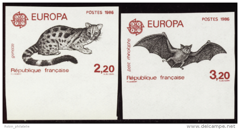 N° 2416 /2417 Europa 1986  2 Valeurs Bdf Qualité: ** Cote: 92&nbsp; &euro; - Otros & Sin Clasificación