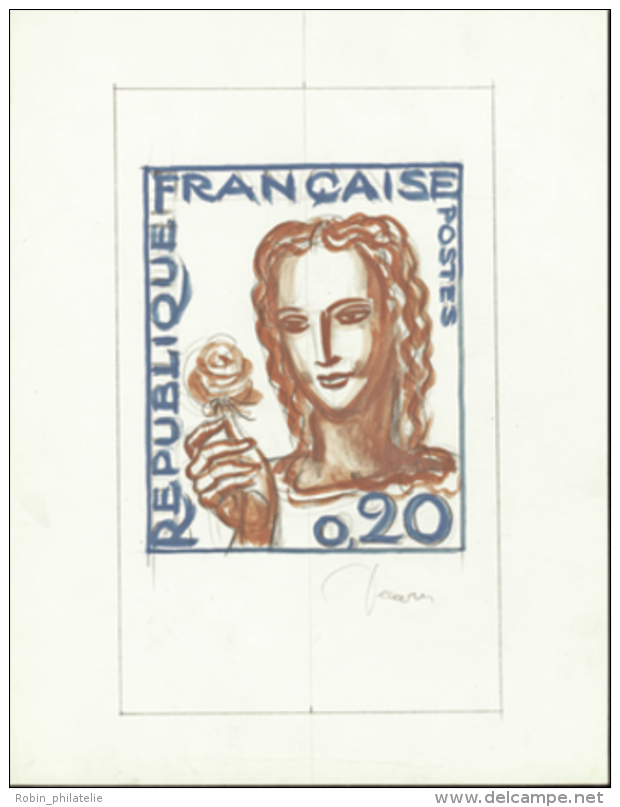N° 1263 0,20 Marianne De Decaris Projet Non émis Qualité:  Cote: .....&nbsp; &euro; - Other & Unclassified