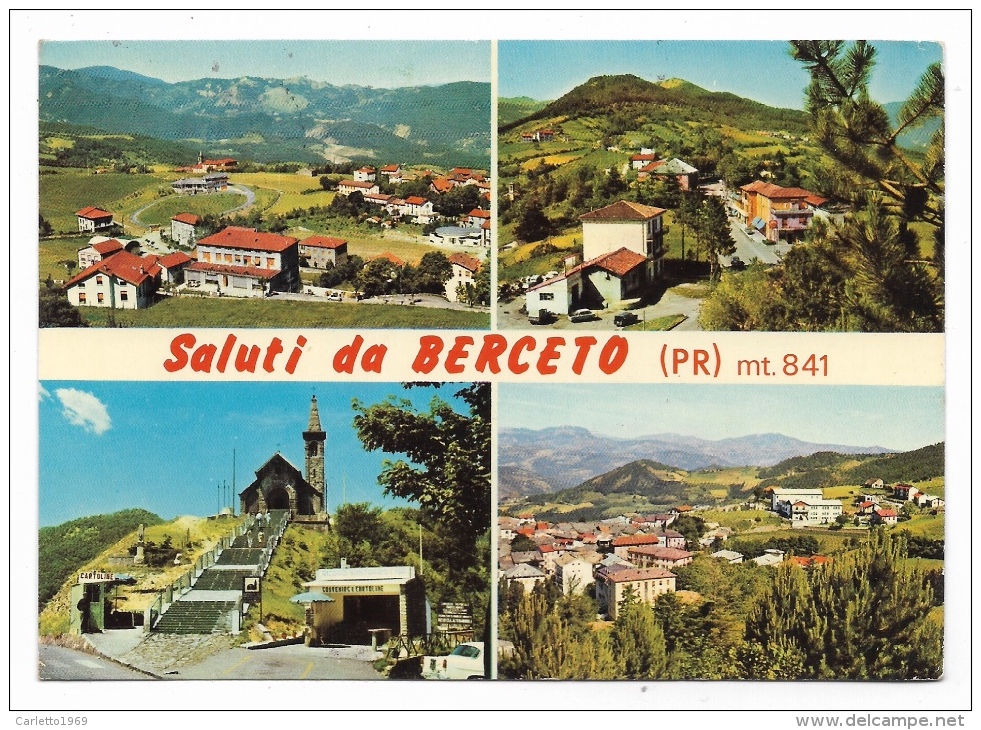 SALUTI DA BERCETO VIAGGIATA FG - Prato