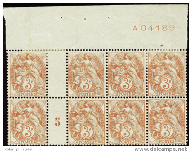 N° 109 Bloc De 8 Timbres Millésime 5 Avec Essai De Numérotation Qualité: * Cote: .....&nbsp; &e - Otros & Sin Clasificación