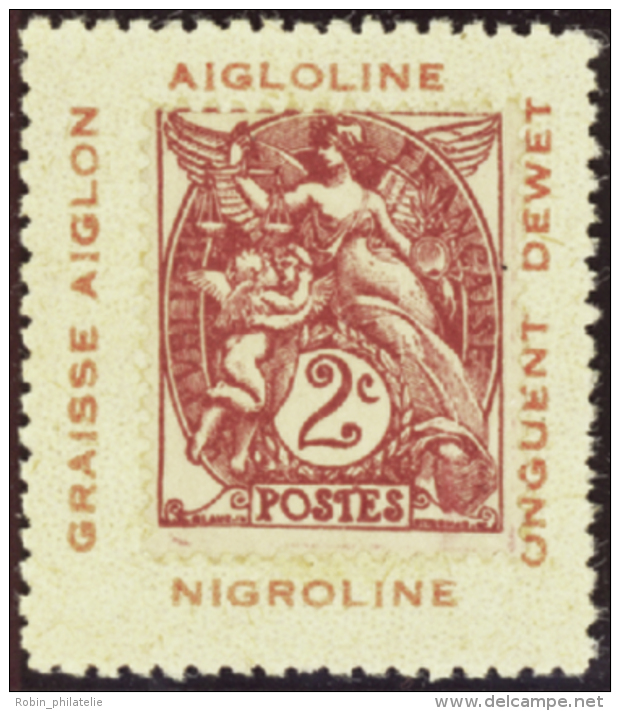 N° 108 Sur Porte-timbre "Aigloline" Qualité: ** Cote: .....&nbsp; &euro; - Otros & Sin Clasificación