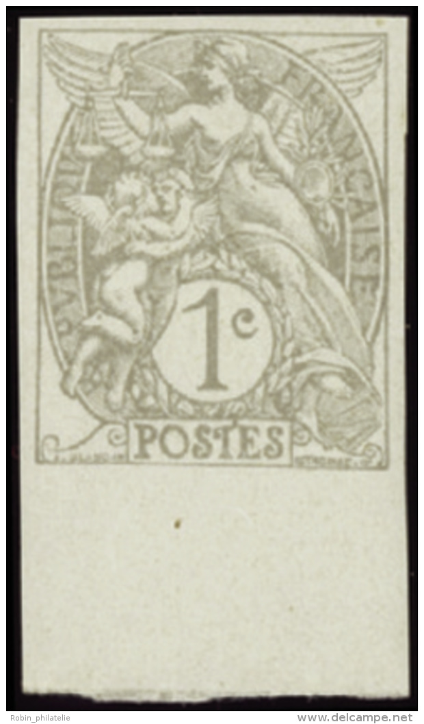 N° 107 C 1c Gris Non Dentelé Bdf Qualité: ** Cote: 115&nbsp; &euro; - Other & Unclassified