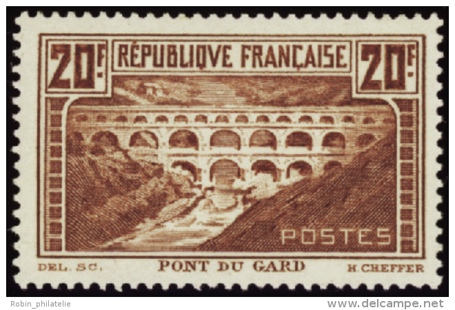 N° 262 A 20f Pont Du Gard Type I Qualité: ** Cote: 575&nbsp; &euro; - Otros & Sin Clasificación