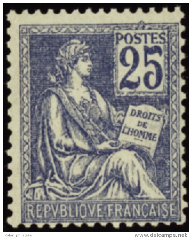 N° 118 25c Bleu Qualité: ** Cote: 550&nbsp; &euro; - Andere & Zonder Classificatie