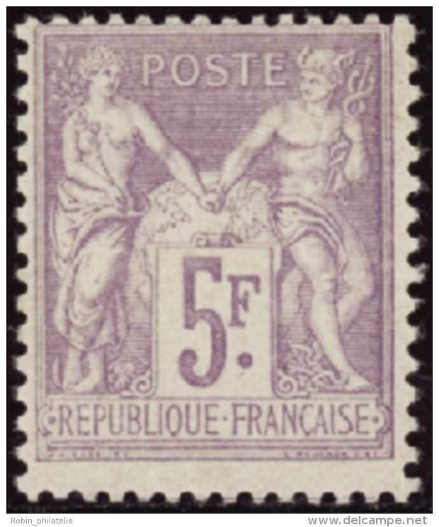 N° 95 5f Violet Sur Lilas Qualité: * Cote: 650&nbsp; &euro; - Otros & Sin Clasificación