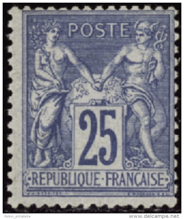 N° 79 25c Bleu Qualité: ** Cote: 750&nbsp; &euro; - Otros & Sin Clasificación