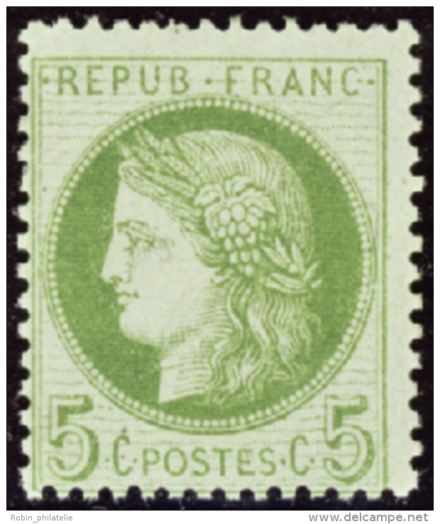 N° 53 5c Vert-jaune Sur Azuré Qualité: * Cote: 300&nbsp; &euro; - Otros & Sin Clasificación