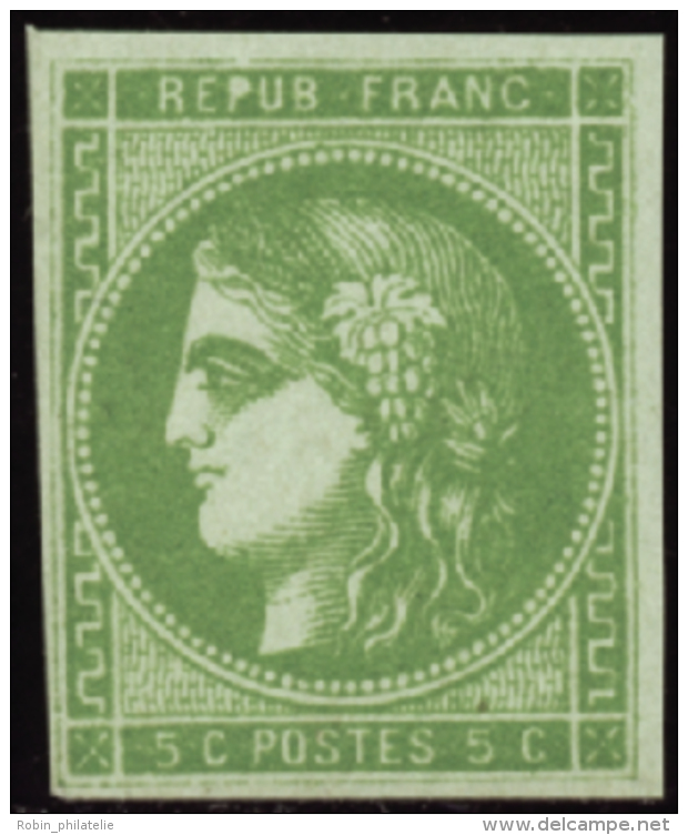 N° 42 B 5c Vert-jaune Qualité: * Cote: 370&nbsp; &euro; - Otros & Sin Clasificación