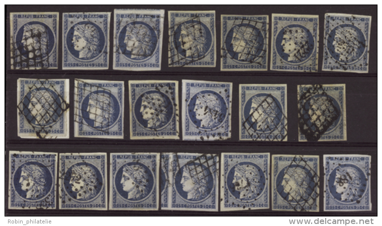 N° 4 25c Bleu 20 Timbres TB Qualité: OBL Cote: 1200&nbsp; &euro; - Otros & Sin Clasificación