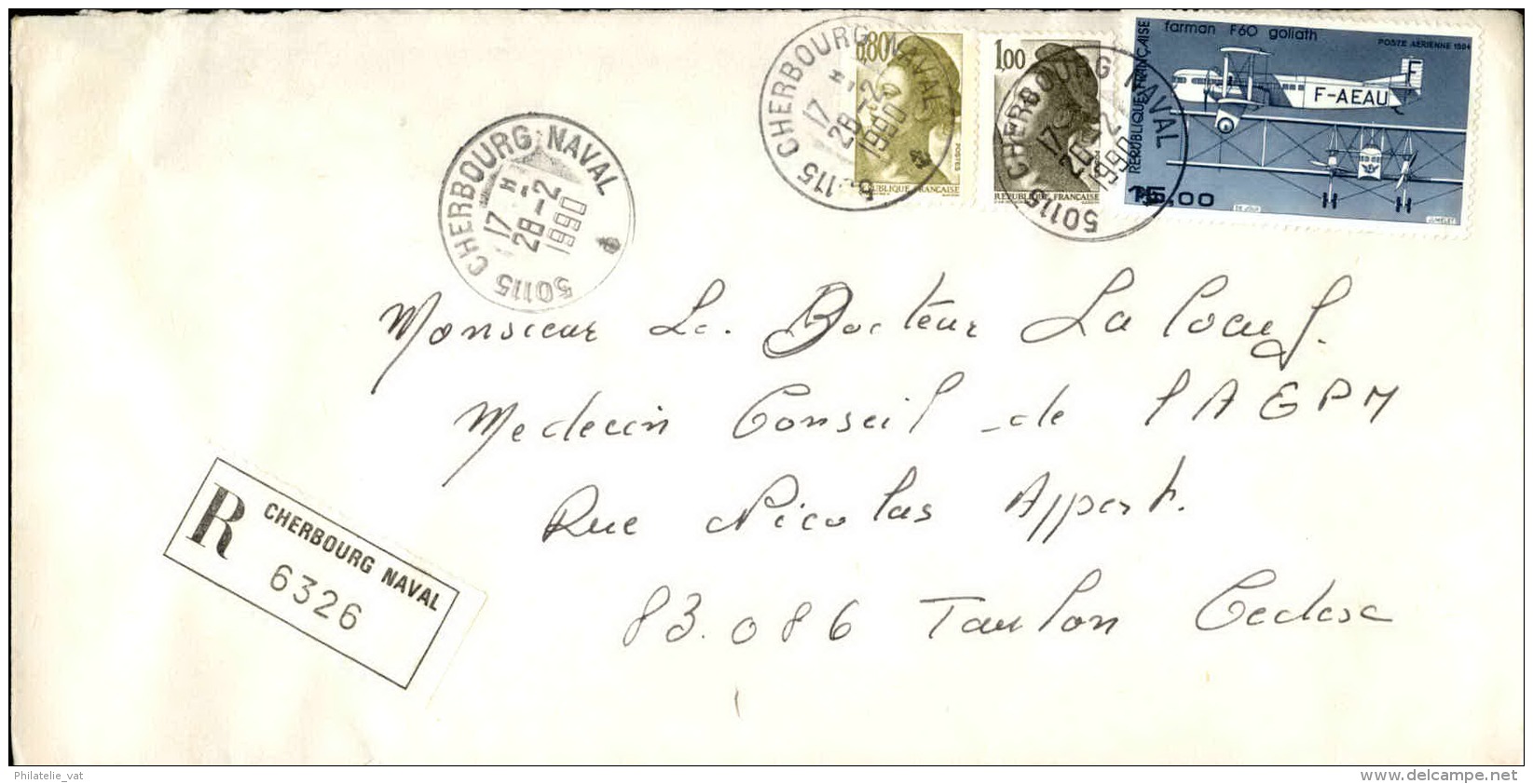 FRANCE - Enveloppe Voyagée En Poste Navale - Détaillons Collection - A Voir - Lot N° 20724 - Poste Navale