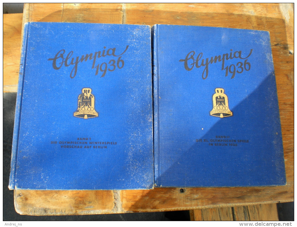 Olympia 1936 Die Olympischen Vinterspiele Vorschau Auf Berlin Band 1 Die XI Olympischen Spiele In Berlin 1936 Band 2 - Alte Bücher