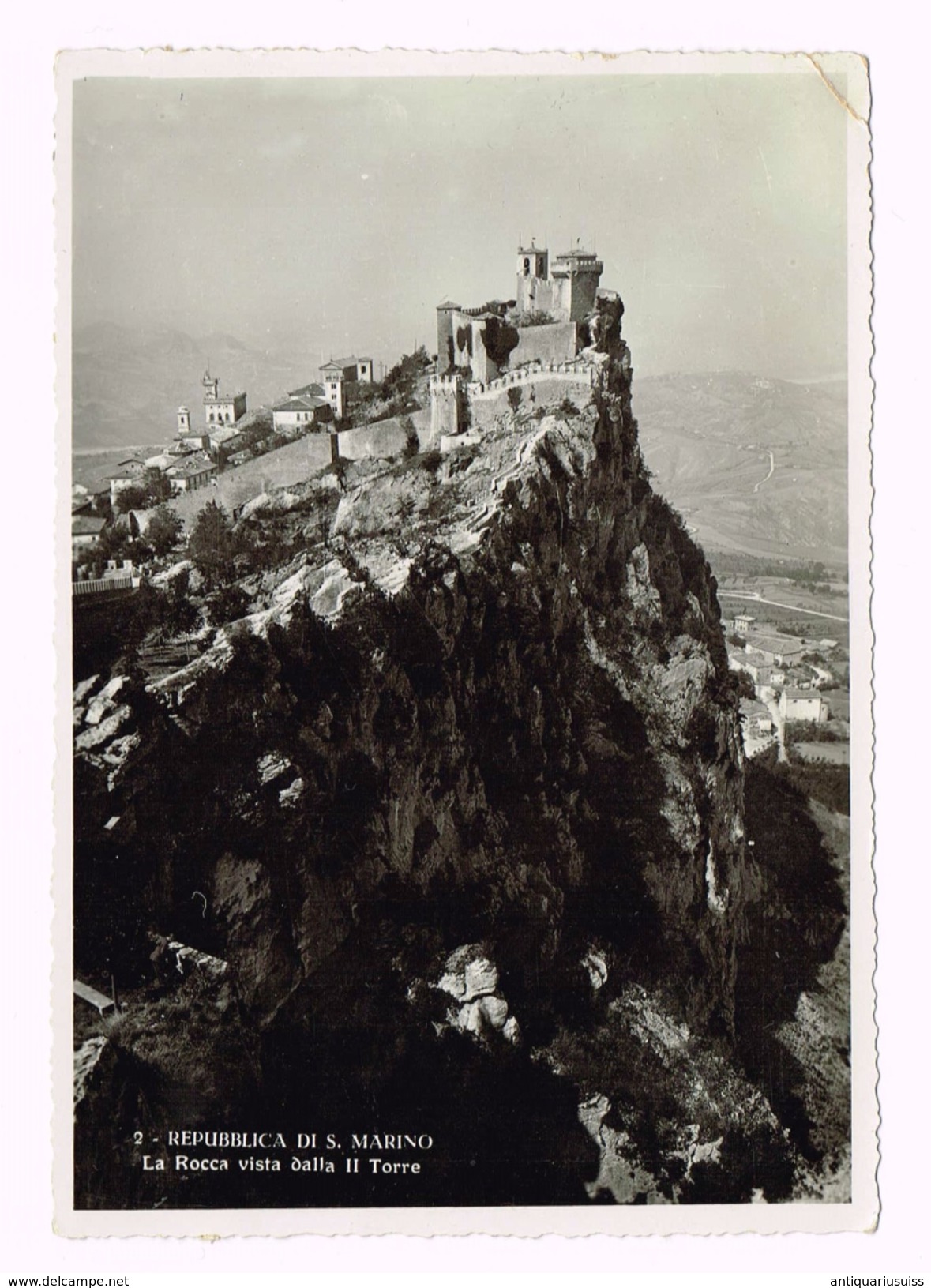 Repubblica Di S.Marino - La Rocca Vista Dalla II Torre - Timbre /Stamp - Saint-Marin - San Marino - Saint-Marin