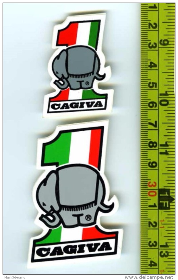 Cagiva Adesivi Concessionari Originali Nuovi Anni '80 - Genuine Factory Stickers - Moto