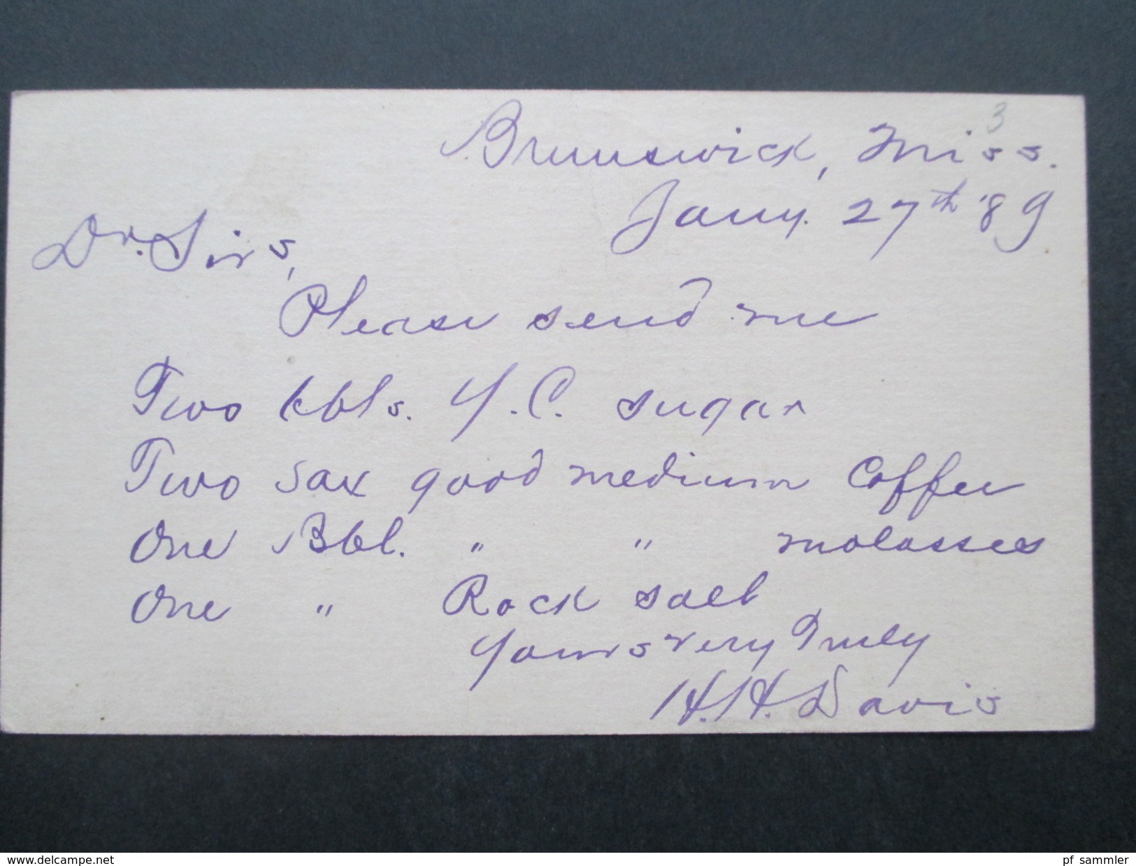 USA 1889 Ganzsache Mit 2 Roten Stempeln! New Orleans LA. 4 - Brieven En Documenten