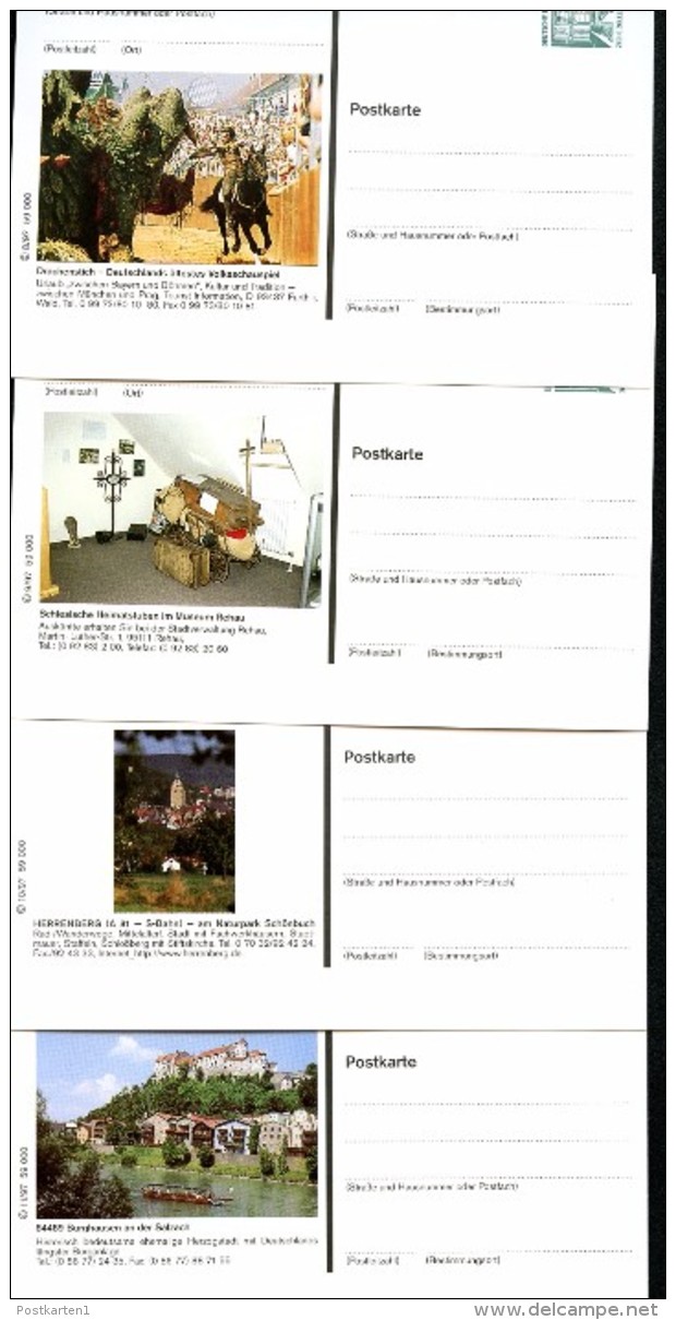 Bund P156 II BILD-POSTKARTEN-SERIE ** DRACHENSTICH U.a. 1997  Kat. 16,00 € - Cartes Postales Illustrées - Neuves