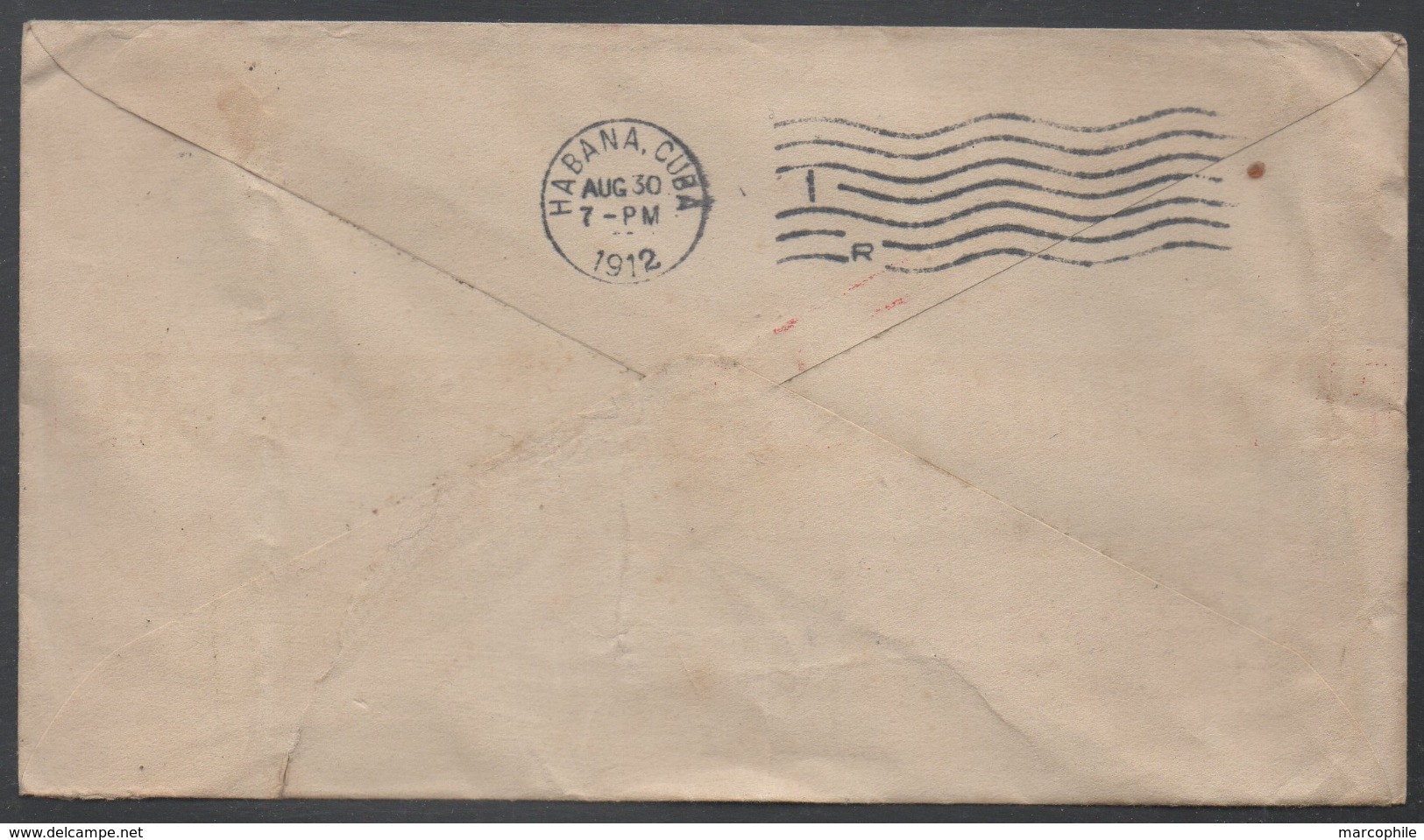 ETATS UNIS - USA - BEAUMONT - TEXAS - FLAG / 1912 ENTIER POSTAL PRIVE POUR LA HAVANE - CUBA (ref 7286) - Lettres & Documents